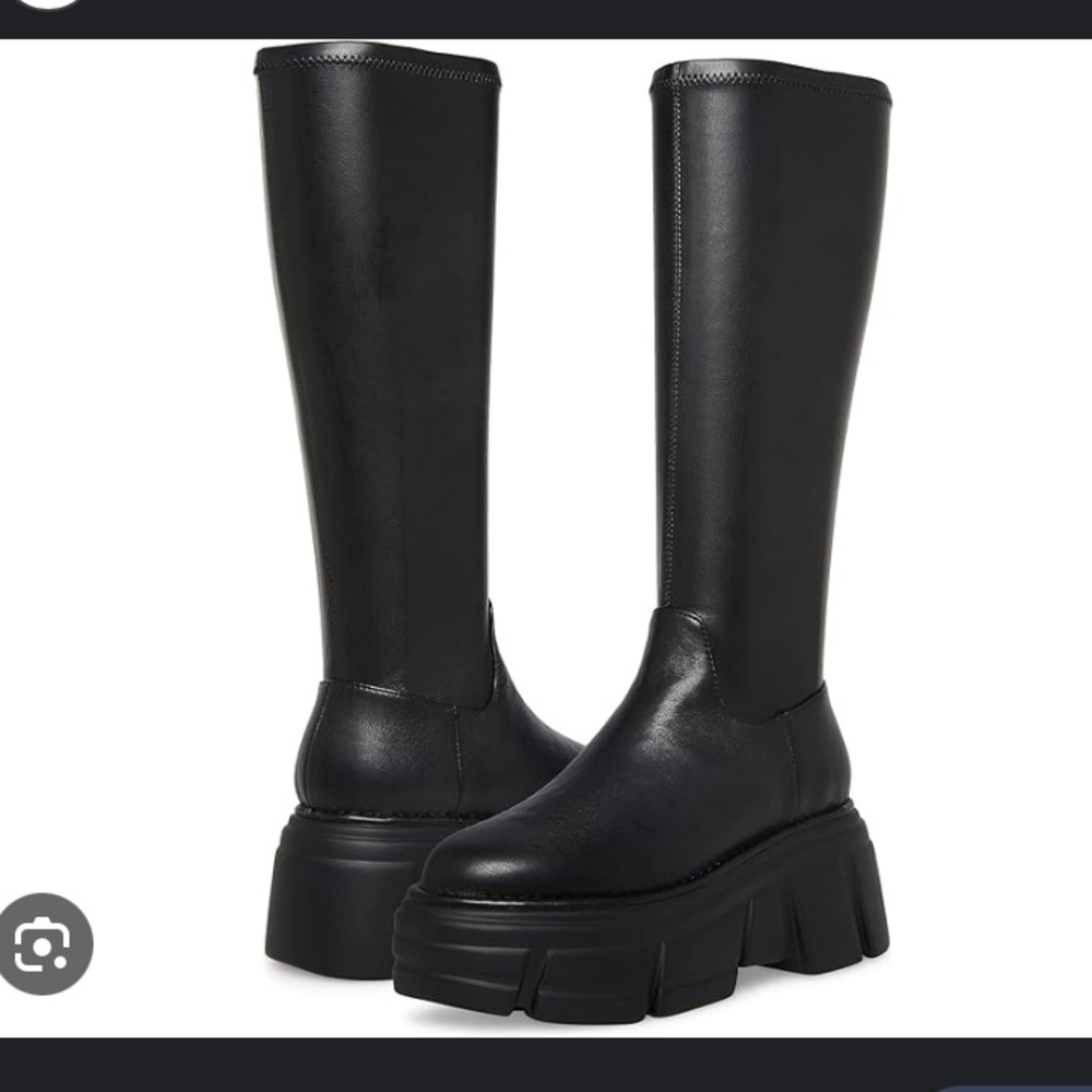 steve madden black combat boots